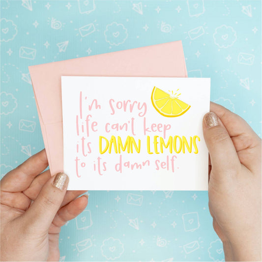 Damn Lemons Greeting Card