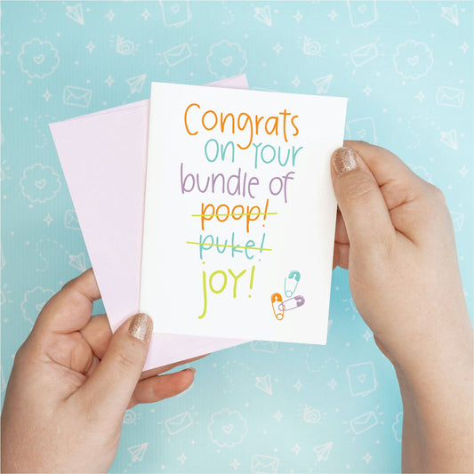 Bundle of Joy Baby Greeting Card