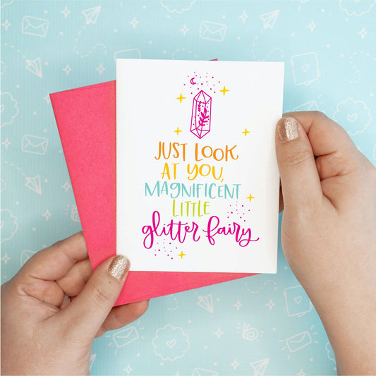 Glitter Fairy Greeting Card