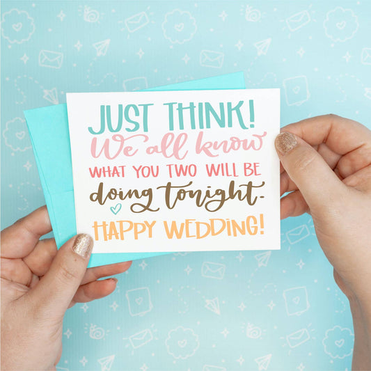 We All Know Wedding Greeting Card