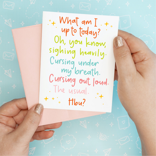 Cursing Greeting Card
