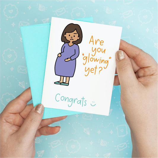 Glowing New Baby Greeting Card