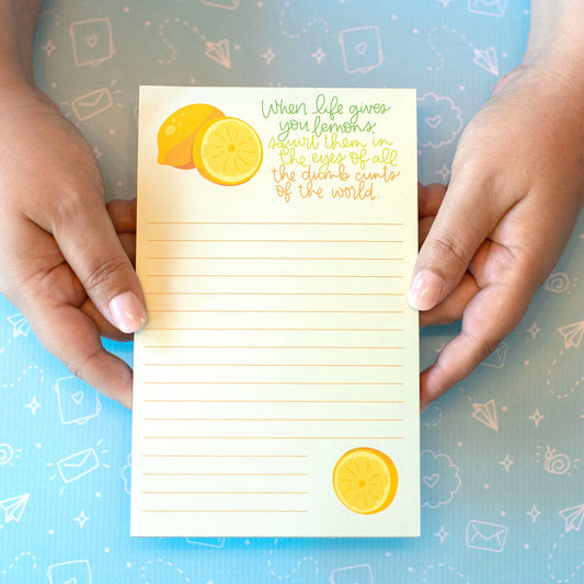 Notepad - Life Gives You Lemons