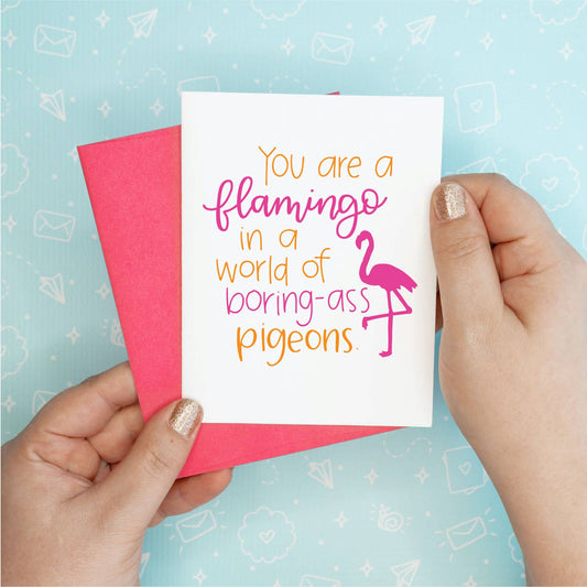 Flamingo Card