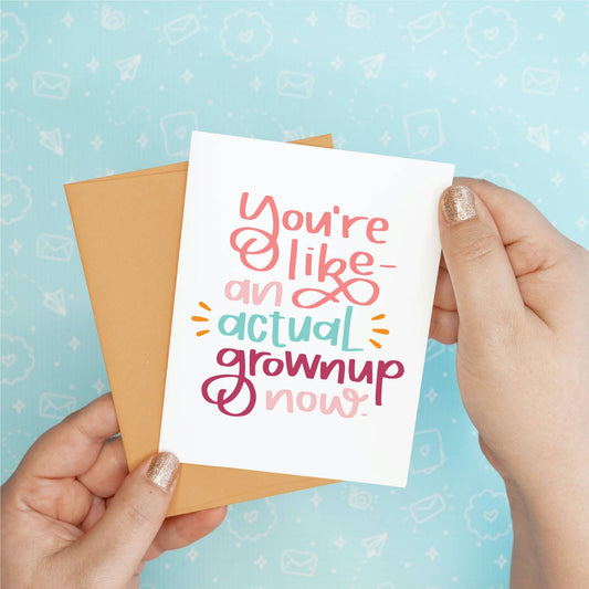 Actual Grownup Greeting Card