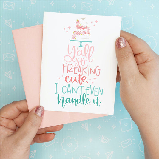 Freaking Cute Wedding Greeting Card